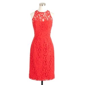 J. Crew Pamela lace/crochet overlay dress